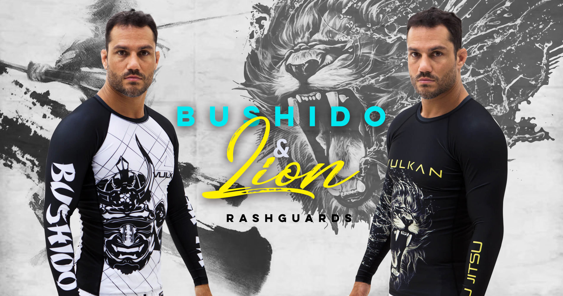Rashguard Lion and Bushido