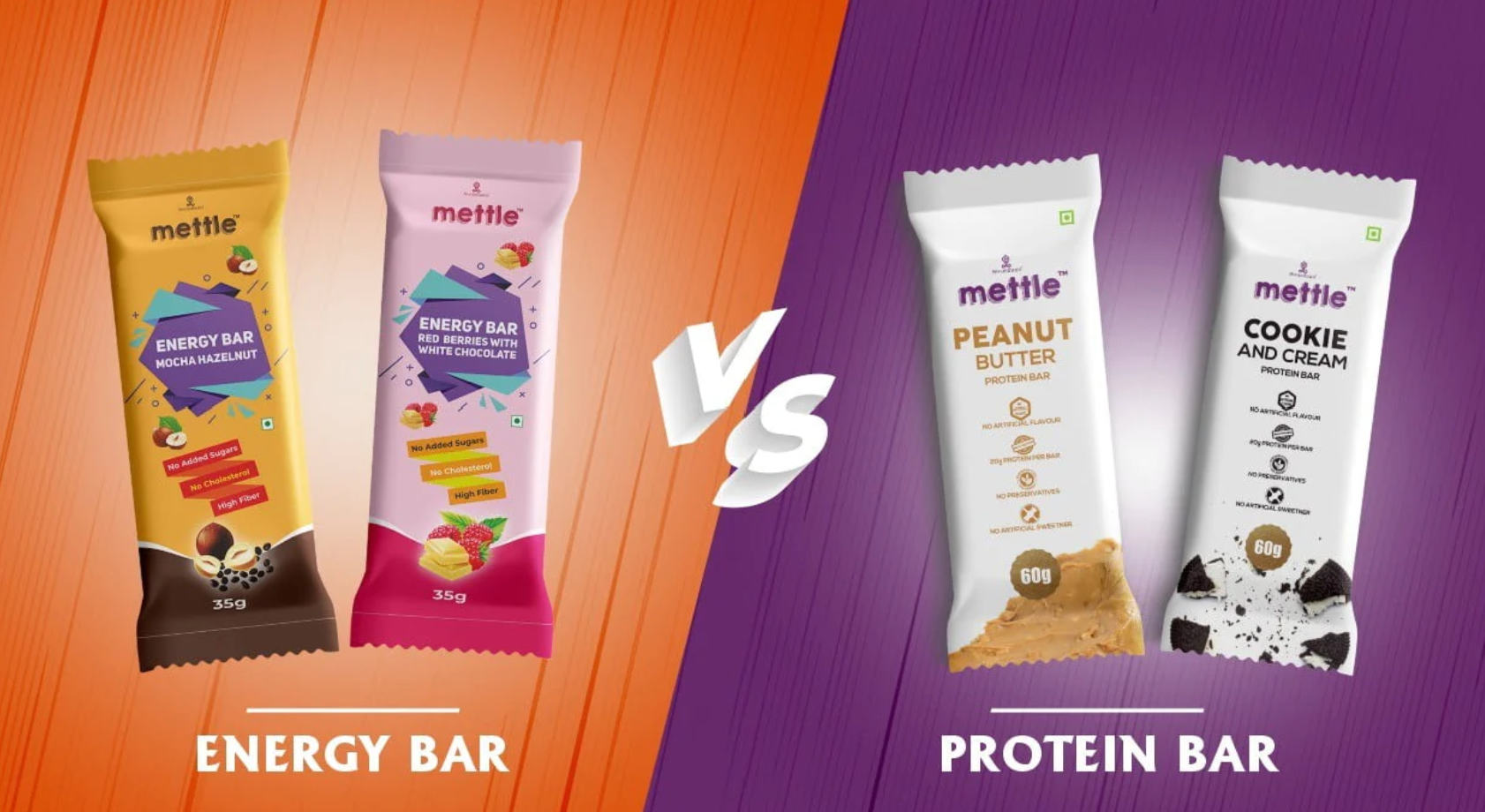 Protein Bars vs. Energy Bars