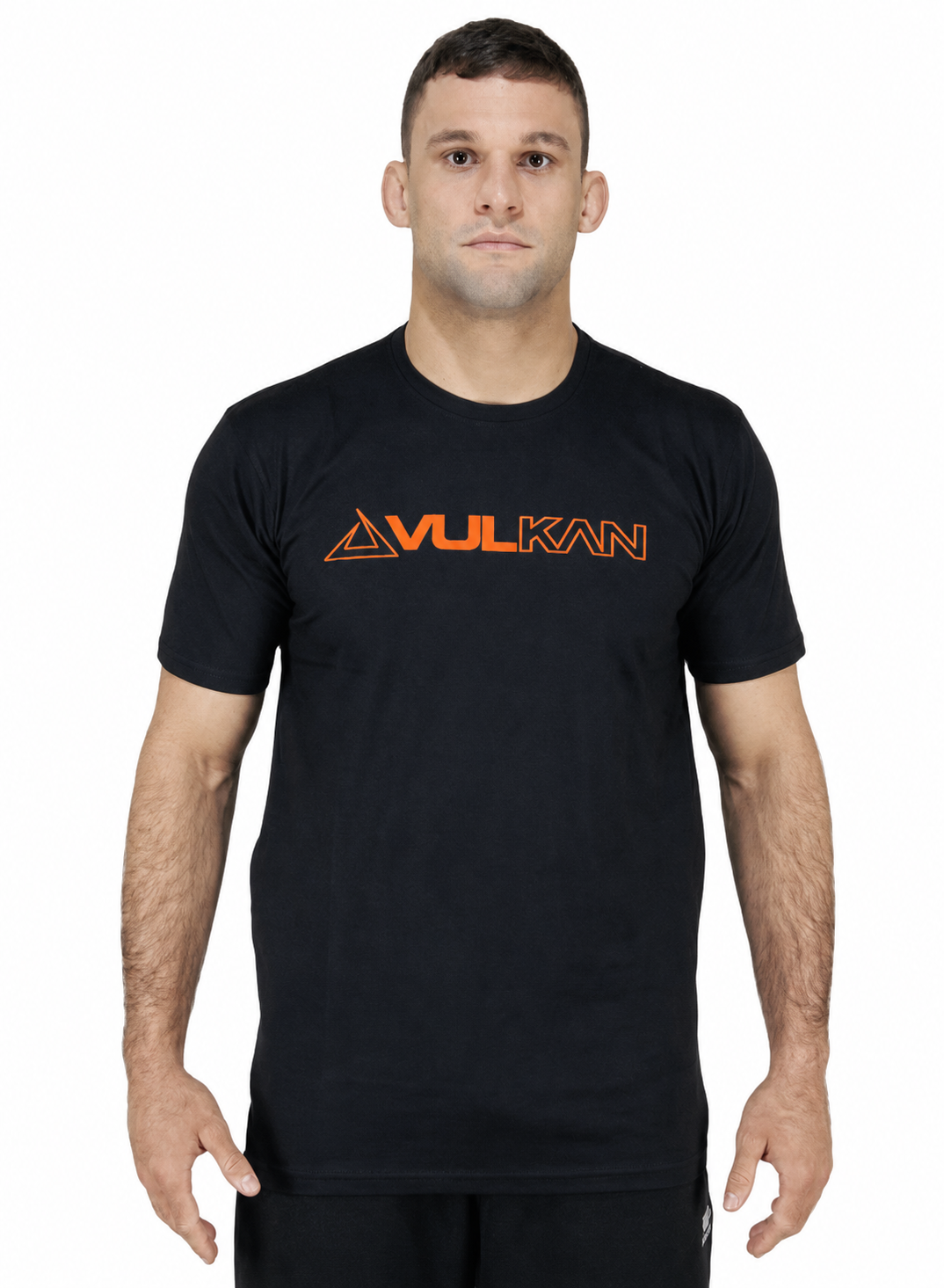 VULKAN ORGANIC T-SHIRT - BLACK & ORANGE