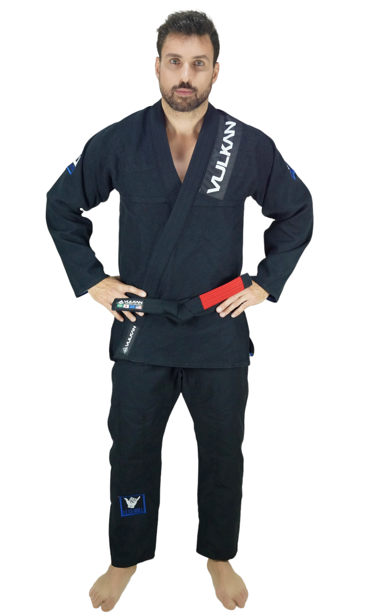 VULKAN PRO LET´S ROLL JIU JITSU GI (BLACK &amp; BLUE)