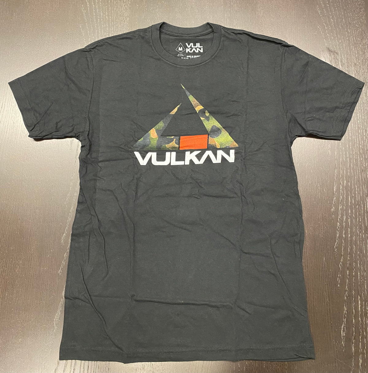 Vulkan Gold Camo T Shirt - Black