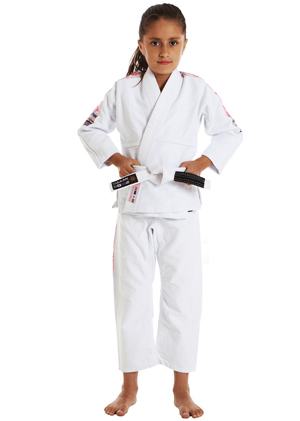 VKN PRO LIGHT KIDS Jiu Jitsu Gi (White/Pink)